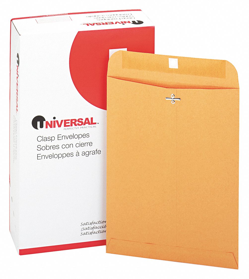 UNIVERSAL, 90 Envelope Size, Kraft, Manila Envelopes 6PDP5UNV35264