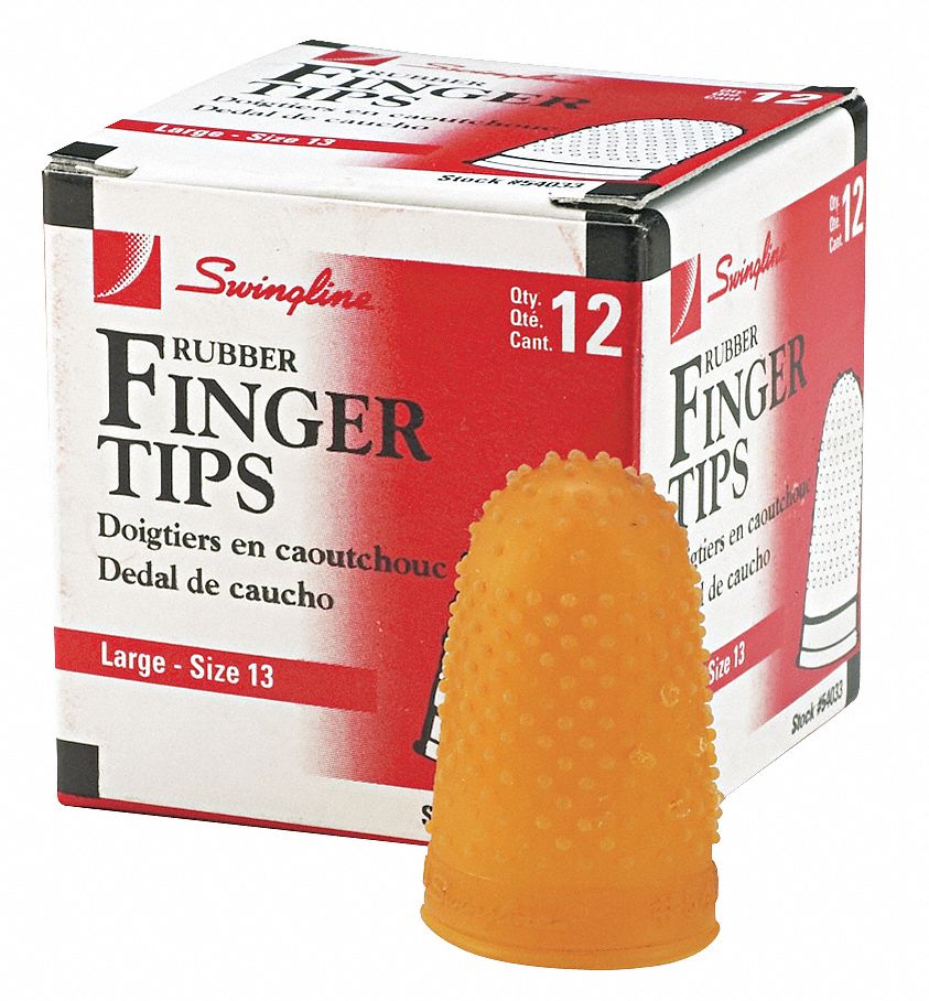 6PDR5 - Rubber Finger Tips Size 13 Large PK12