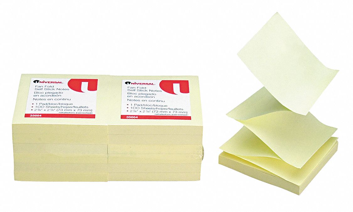 6PDT2 - Pop-Up Note Refills 3 x 3 Yellow PK12