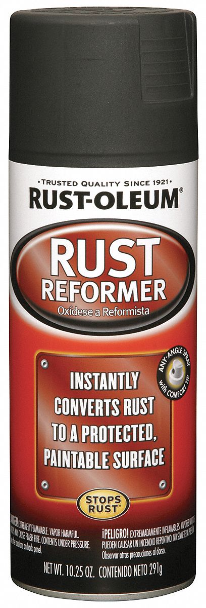 Rust-Oleum 248658 Rust Reformer Spray, 10.25 oz, Black