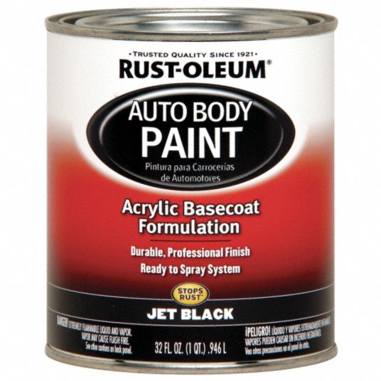 RUSTOLEUM Auto Body Paint Auto Body Paint, Exterior, Black, Metal