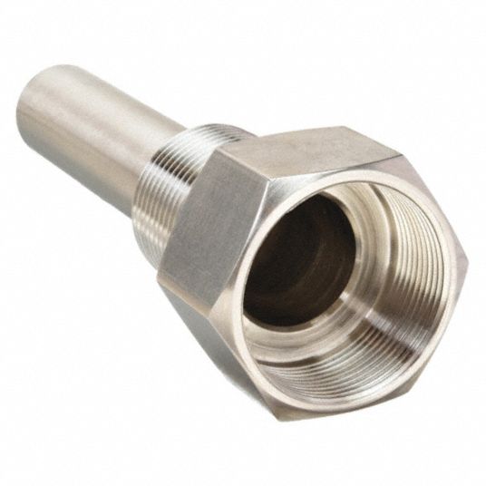 Stainless Steel, 3/4 in MNPT, Threaded Thermowell 6PEZ0114020303
