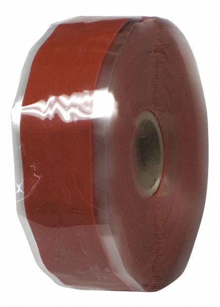 REPAIR TAPE, SELF-FUSING TAPE, 1 IN X 12 YARD, RED OXIDE, SILICONE