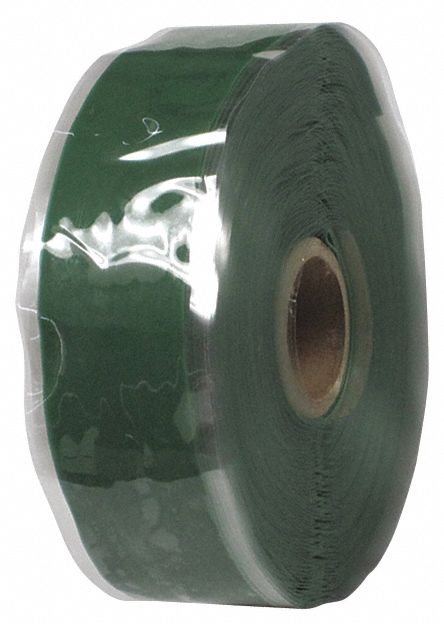 REPAIR TAPE, SELF-FUSING TAPE, 1 IN X 12 YARD, GREEN, SILICONE