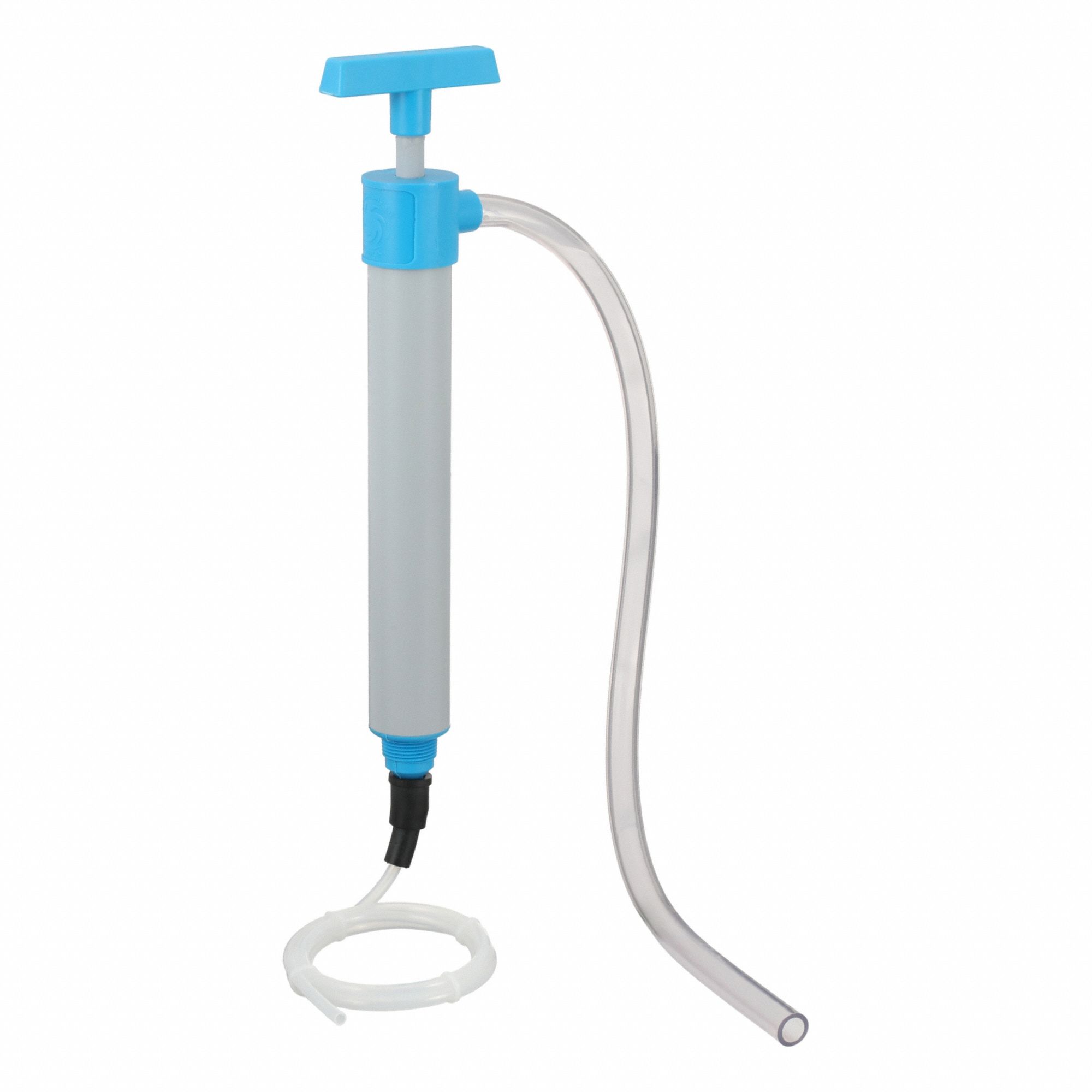 Hand Pump: Piston Action, Pump with Hose & Spout, PVC Housing, 5 oz per stroke, Piston