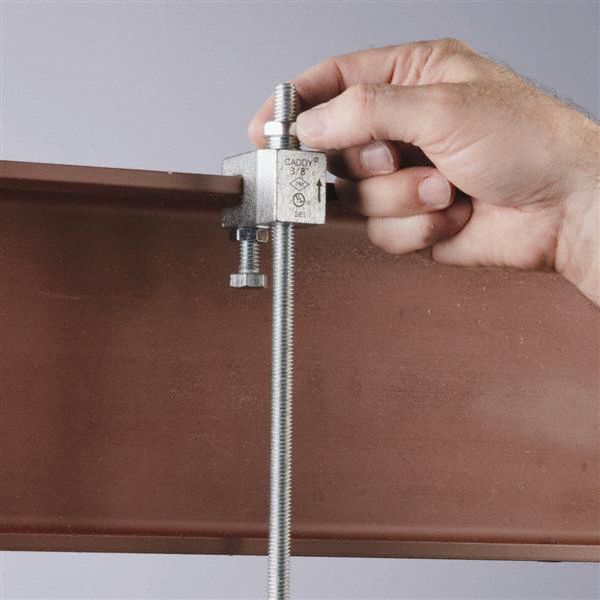 NVENT CADDY Beam Clamp, 3/8 in Nominal Conduit/Pipe/Threaded Rod, 1/8