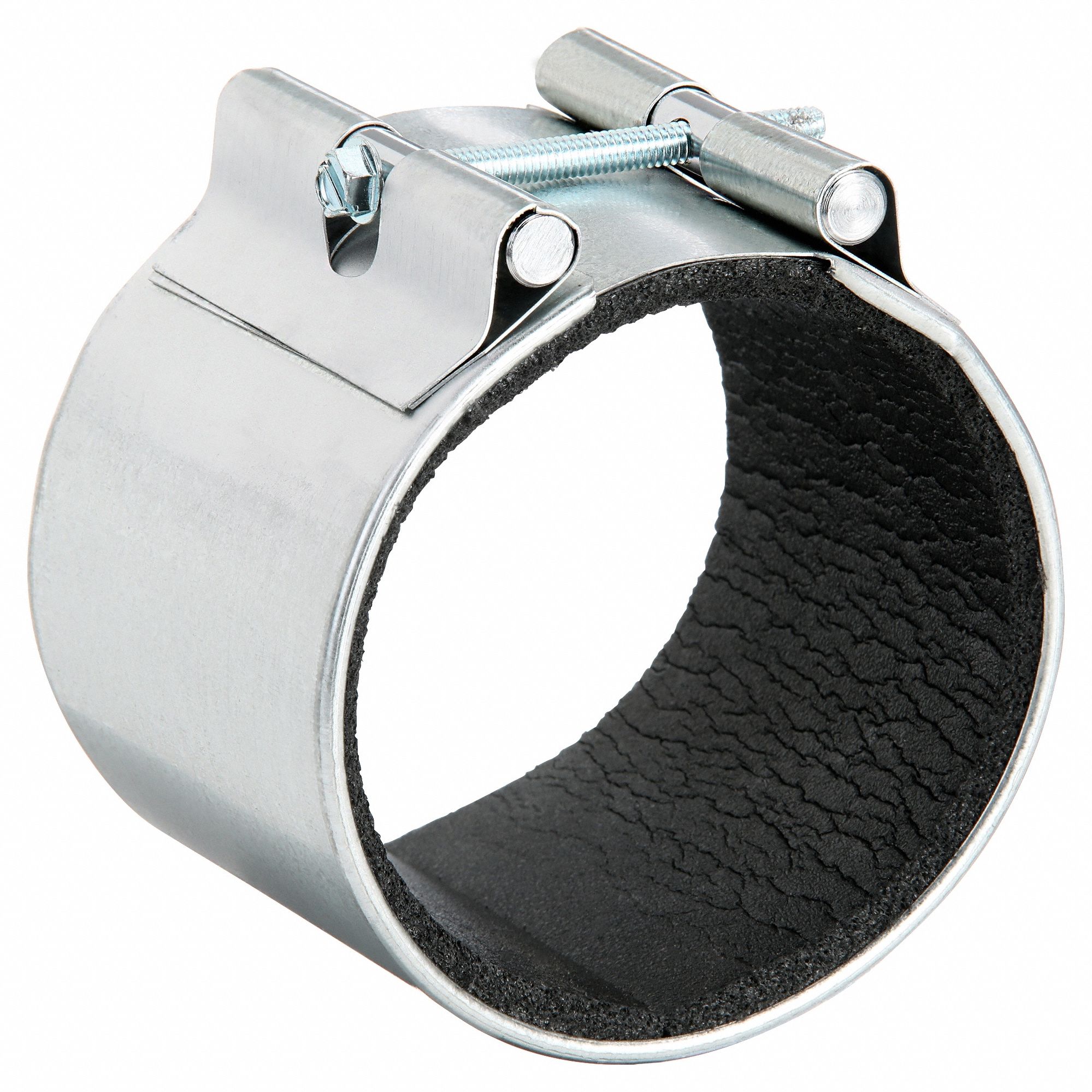 Connector Sleeve: 3 in Duct, Neoprene, Steel, 3 1/2 in Lg, 3 in Wd