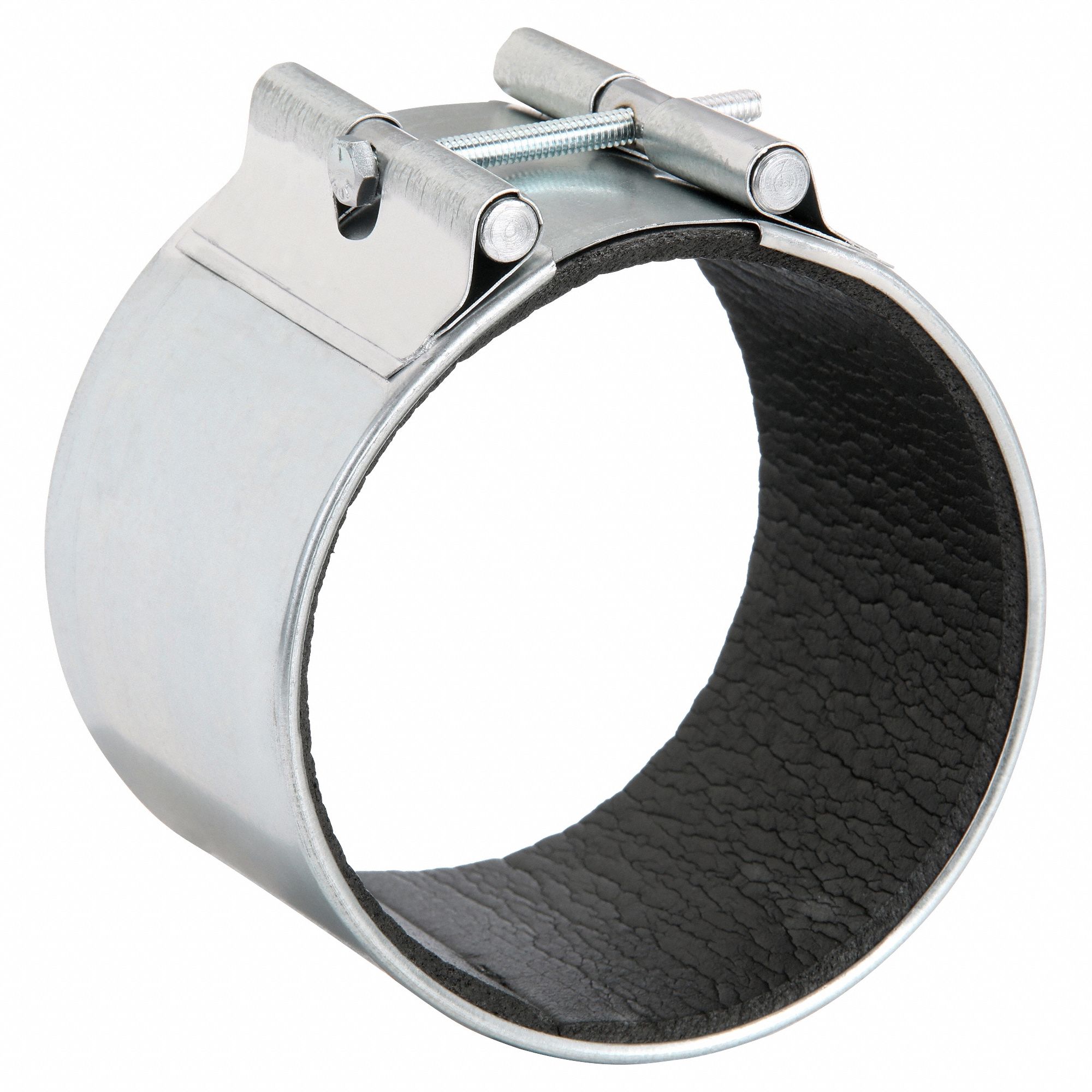 Connector Sleeve: 5 in Duct, Neoprene, Steel, 3 1/2 in Lg, 5 in Wd