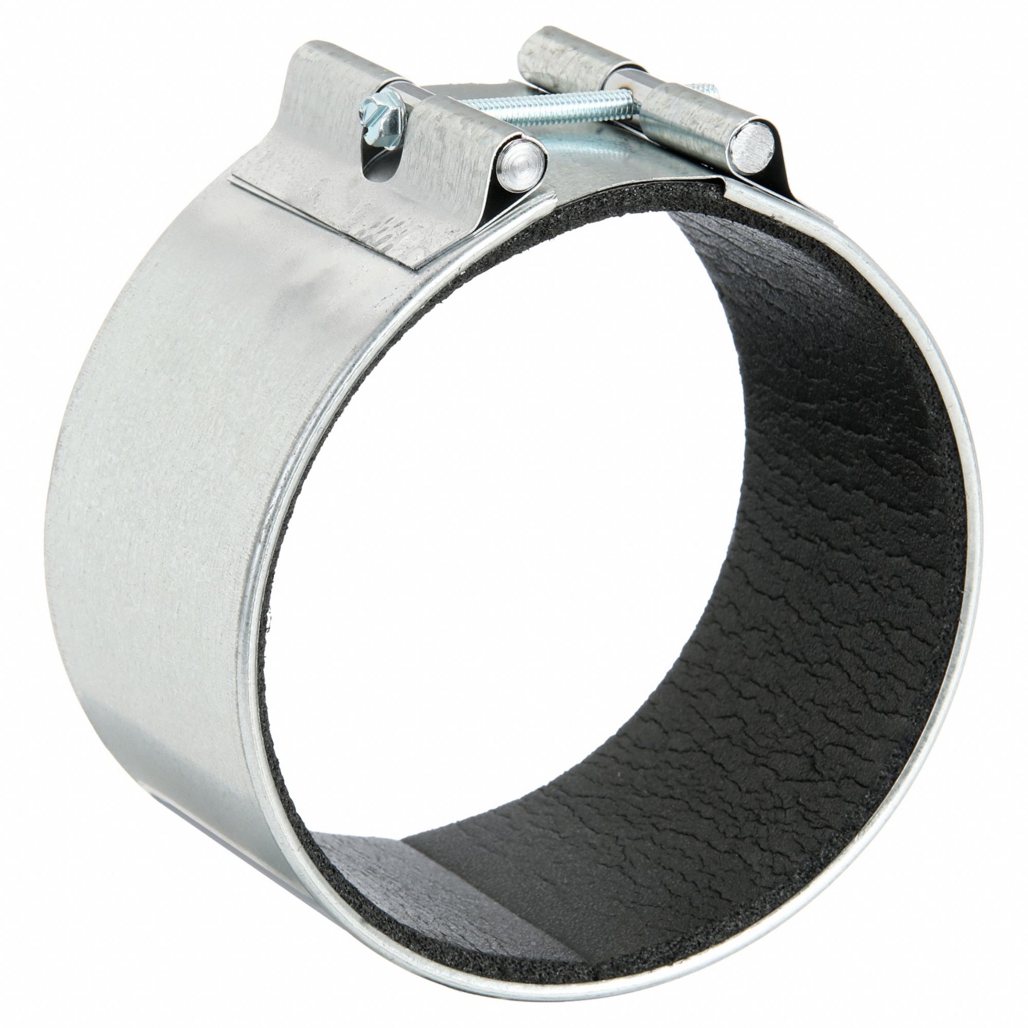 Connector Sleeve: 6 in Duct, Neoprene, Steel, 3 1/2 in Lg, 6 in Wd