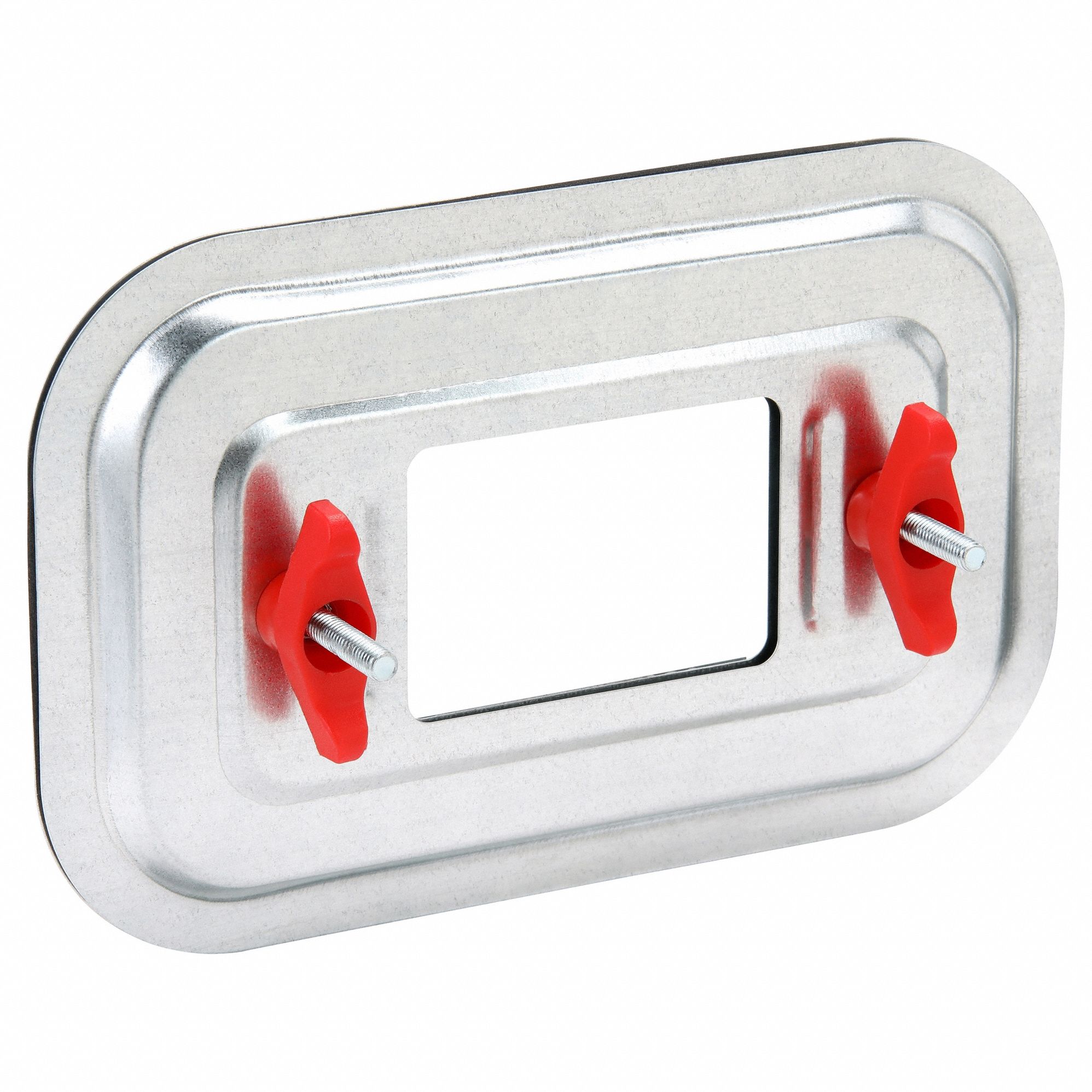 Duct Access Door: 6 in x 10 in, 22 ga, Steel, Thumbscrews, 2 1/8 in Observation Port Ht