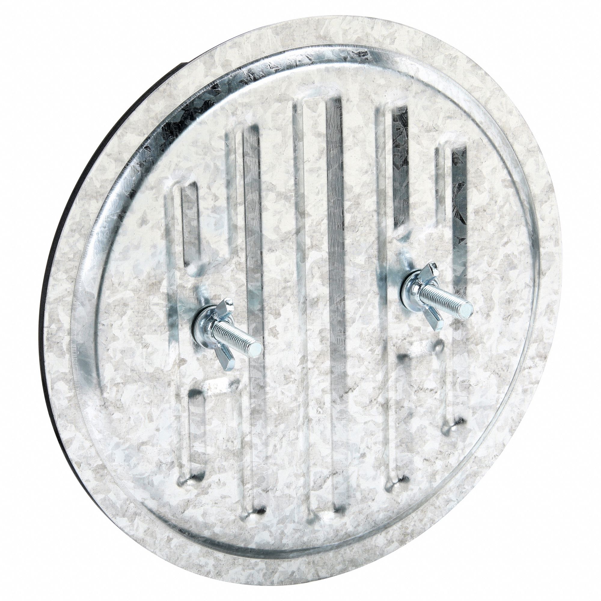 Duct Access Door: 11 in x 11 in, 24 ga, Steel, Thumbscrews, 200°F Max Temp Rating, 2 Mounting Stud