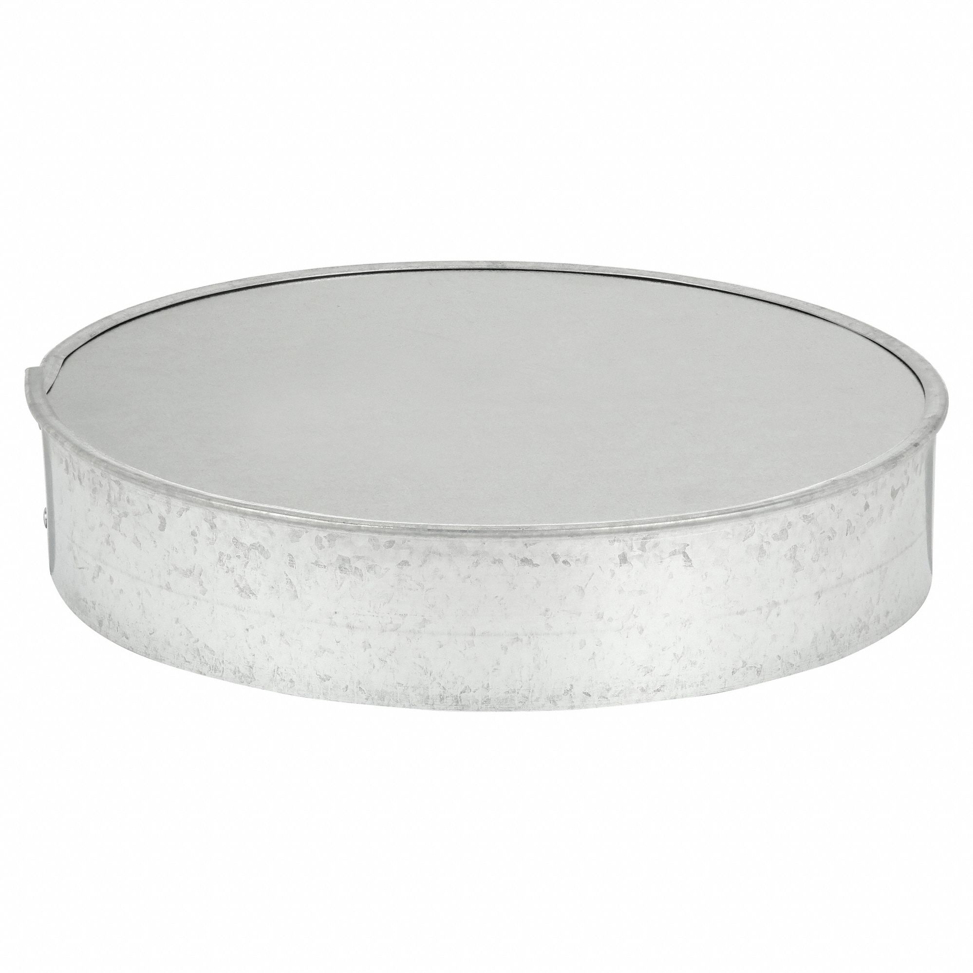 End Cap: Steel, For 9 in Dia, 2 in Lg, 9 in Inlet Dia, 26 ga Material Thick