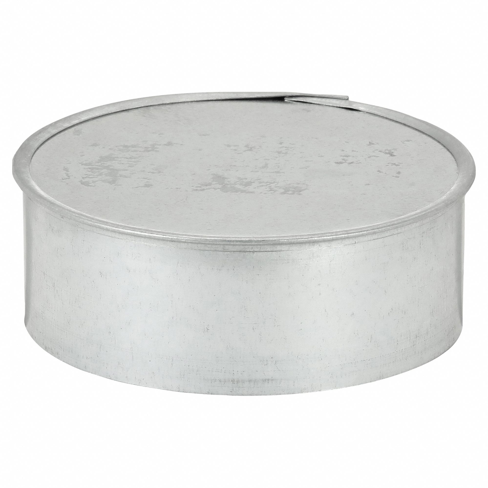 End Cap: Steel, For 5 in Dia, 2 in Lg, 5 in Inlet Dia, 24 ga Material Thick