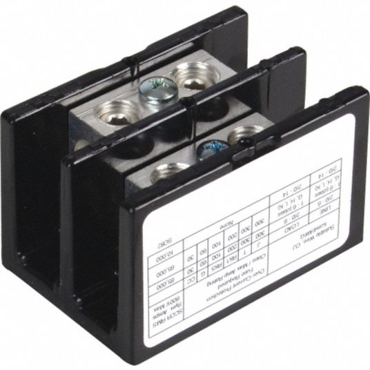 SQUARE D Power Distribution Block: 2 Poles, Surface Mount