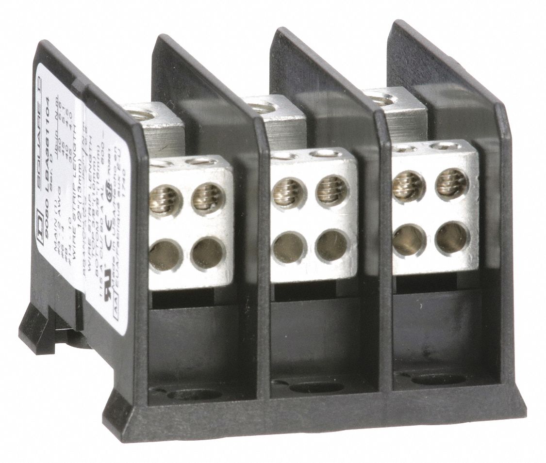 MINIATURE DISTRIBUTION BLOCK, 3 POLES, SURFACE MOUNT