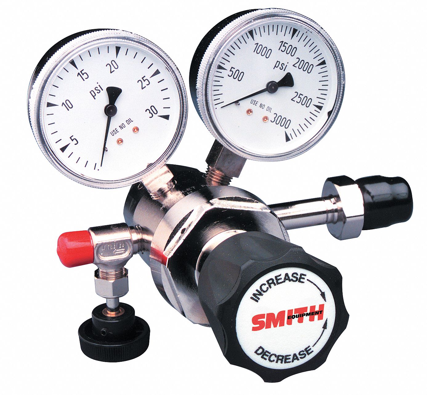 SMITH EQUIPMENT, Two Stage, CGA 580 Inlet, High Purity Gas Regulator ...