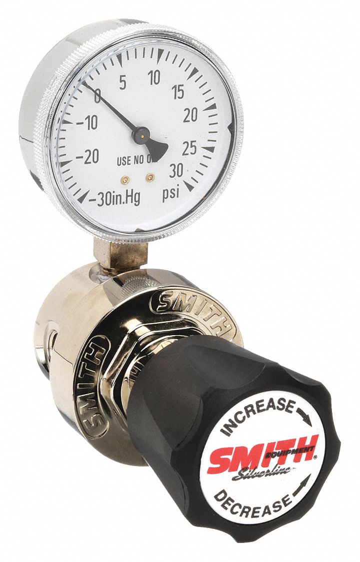 High Purity Gas Regulator: Single Stage, 1/4" NPT F Inlet, 1/4" NPT F Outlet