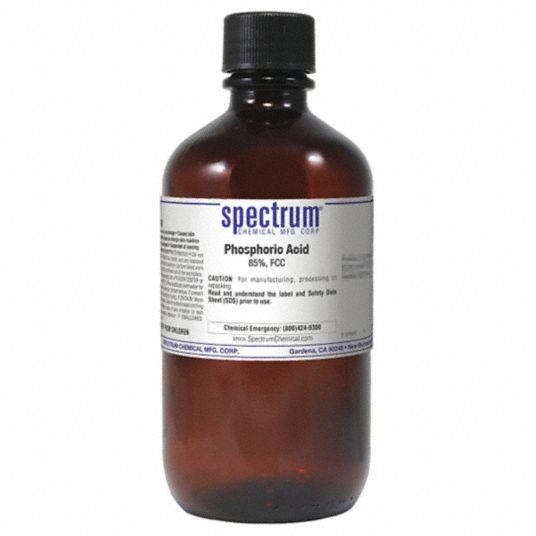Acide phosphorique 85 % - RPE - pour analyse - flacon plastique 1 litre -  CAS = 7664-38-2 - Matériel de laboratoire