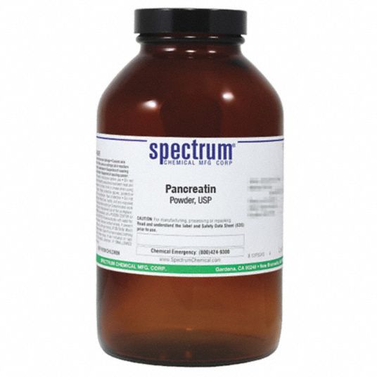SPECTRUM Pancreatin, Powder, USP, 500g 6PJJ2PA115500GM Grainger