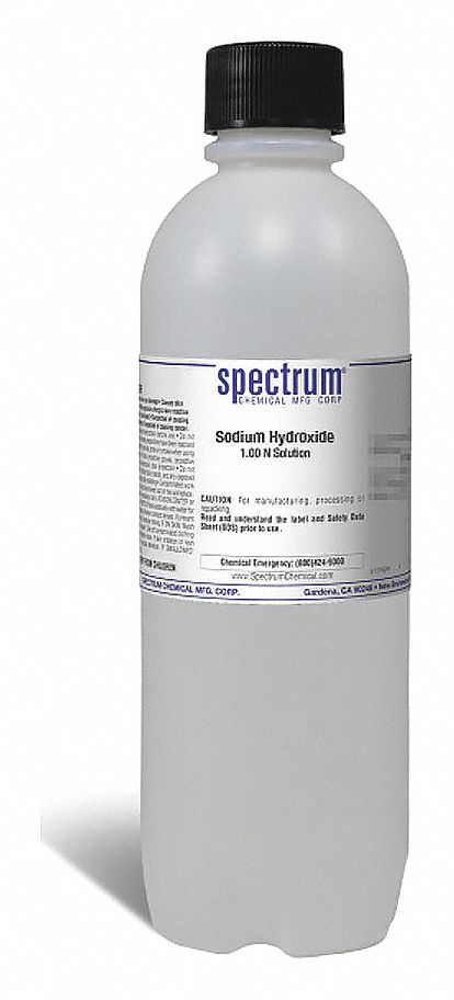 Sodium Hydroxide: Lab, 1 L, 1310-73-2/7732-18-5, 1 N, Solution, Liquid, Bottle, Plastic, 1