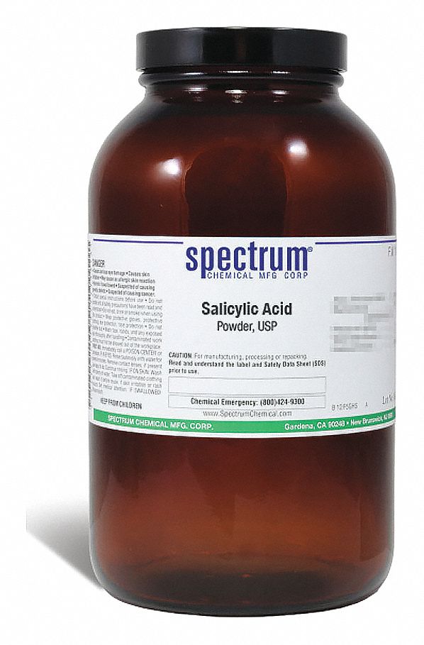 SPECTRUM Salicylic Acid, Powder, USP, Analytical Reagents, Bottle, 500