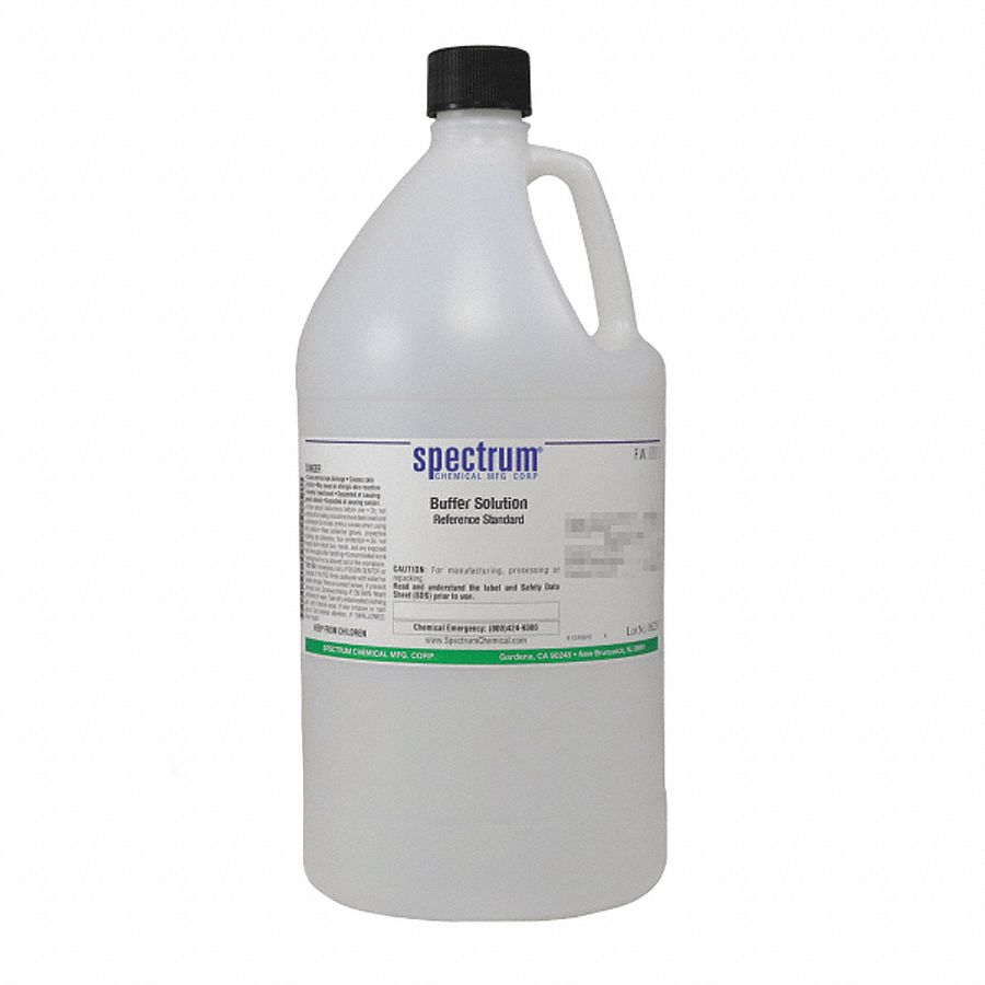 Buffer - pH 4.01: Lab, 4 L, 1310-73-2/7732-18-5/7778-77-0, pH 7.00 +/-001 @ 25°C, Buffer, Liquid, 1