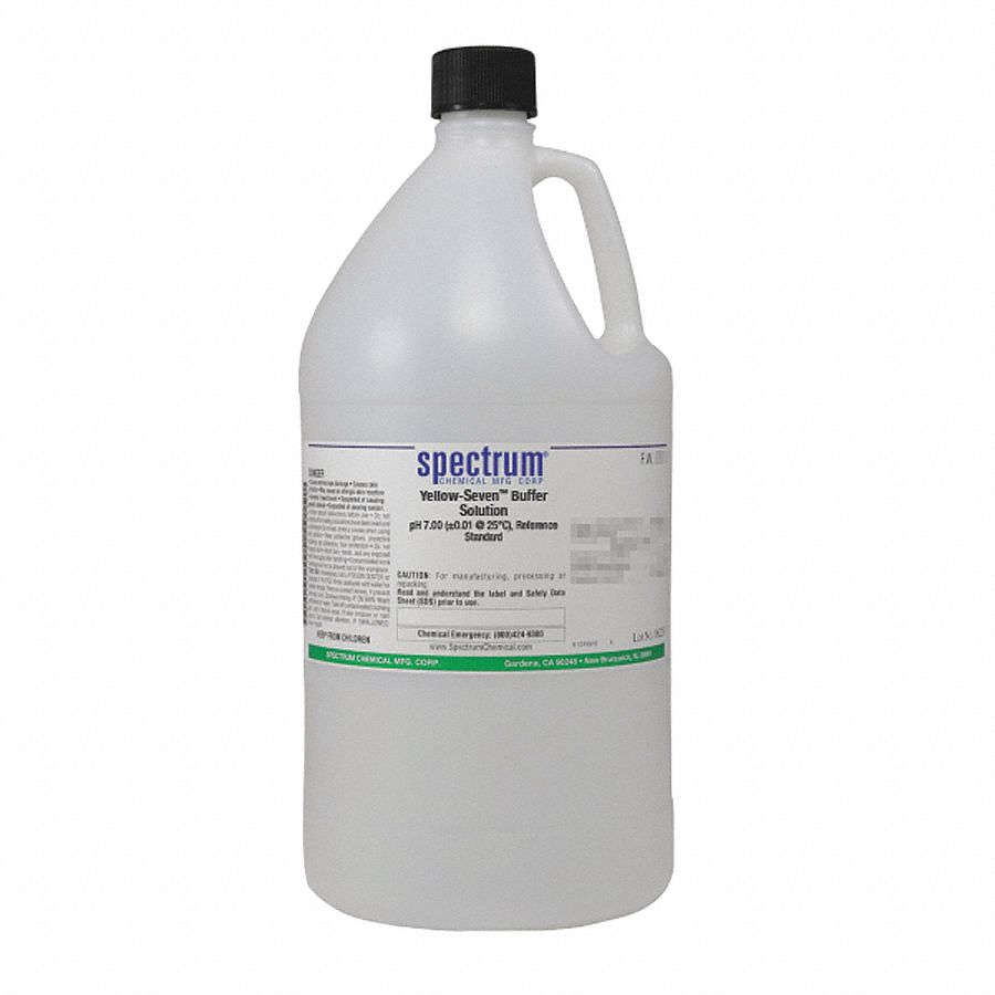 Buffer - pH 7.00 - Yellow: Lab, 4 L, 1310-73-2/3051-11-4/7732-18-5/7778-77-0/94-13-3/99-76-3, Jug, 1