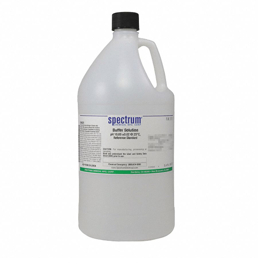 Buffer - pH 10.00: Lab, 4 L, 1303-96-4/1310-73-2/7732-18-5, pH 10.00 +/-002 @ 25°C, Buffer, Jug, 1