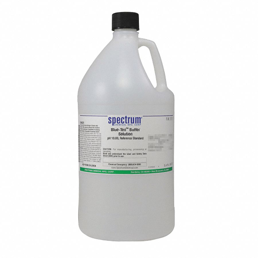 Buffer - pH 10 - Blue: Lab, 4 L, 1303-96-4/1310-73-2/3486-30-4/7732-18-5, pH 10.00 +/-002 @ 25°C, 1