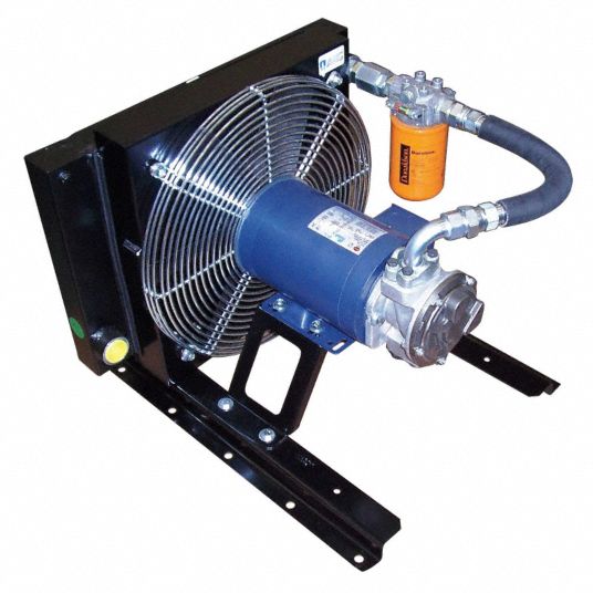 COOLLINE AC Forced Air Oil Cooler, 18.1 HP Heat Removed, 230/460V AC