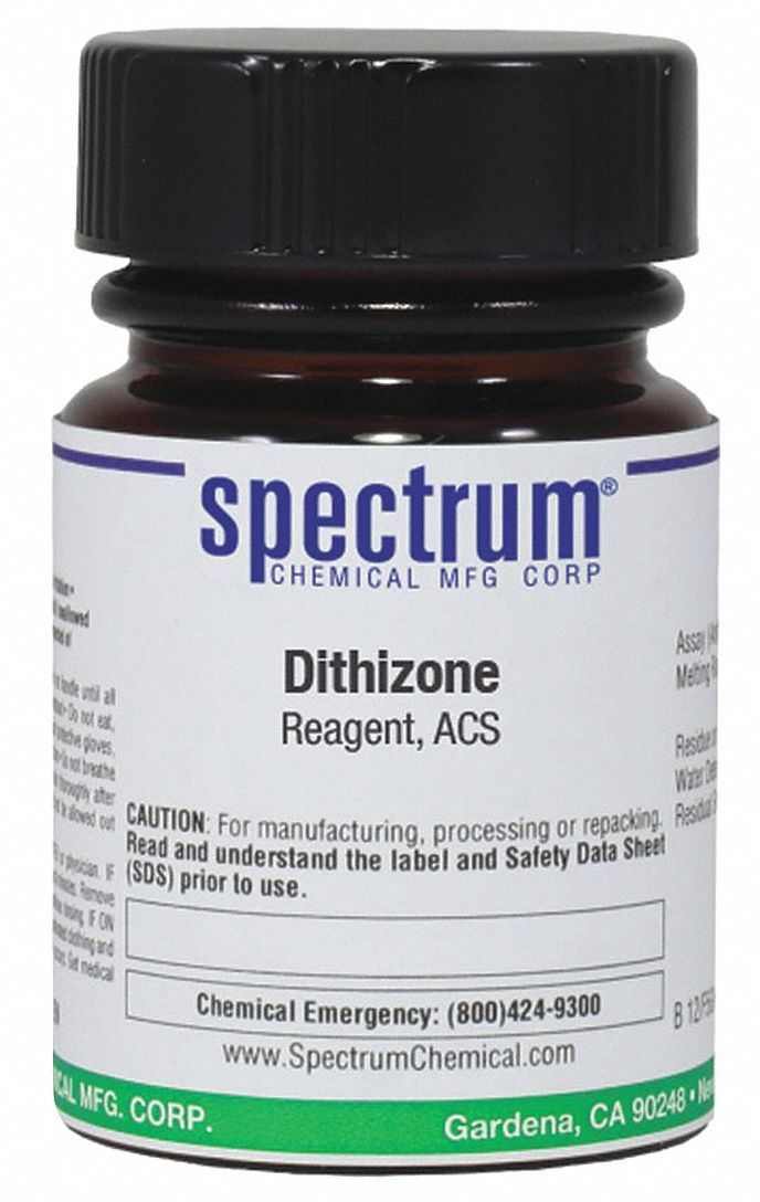 60106, 256.32, Dithizone, Reagent, ACS 6PLA6D10655GM Grainger
