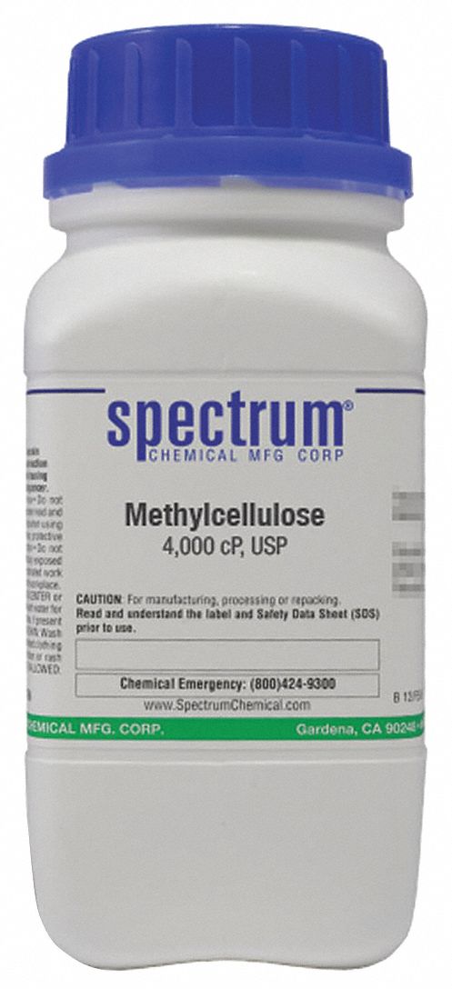 Methylcellulose - 4000 cP: USP, 100 g, 9004-67-5, Reagent, Powder, Bottle, Plastic, 1