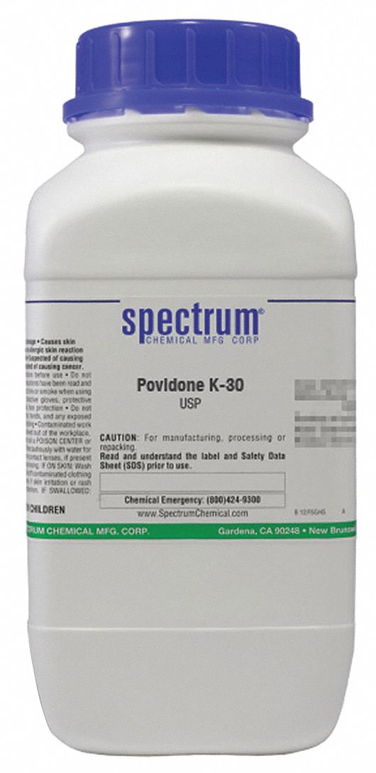 9003398, (111.14)n, Povidone K30, USP 6PNJ4P1454500GM Grainger