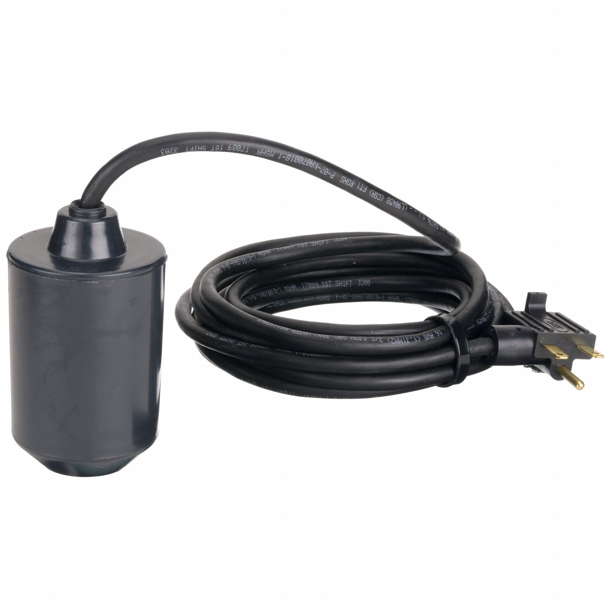 DAYTON Float Switch, Switch Actuation Tether Float, Electrical