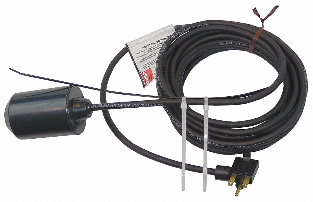 Dayton Float Switch Switch Actuation Tether Float Electrical Connection Piggyback Cord Length Ft 6pnu8 6pnu8 Grainger