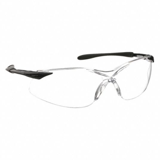 HONEYWELL UVEX, Wraparound Frame, Frameless, Safety Glasses 6PPF1