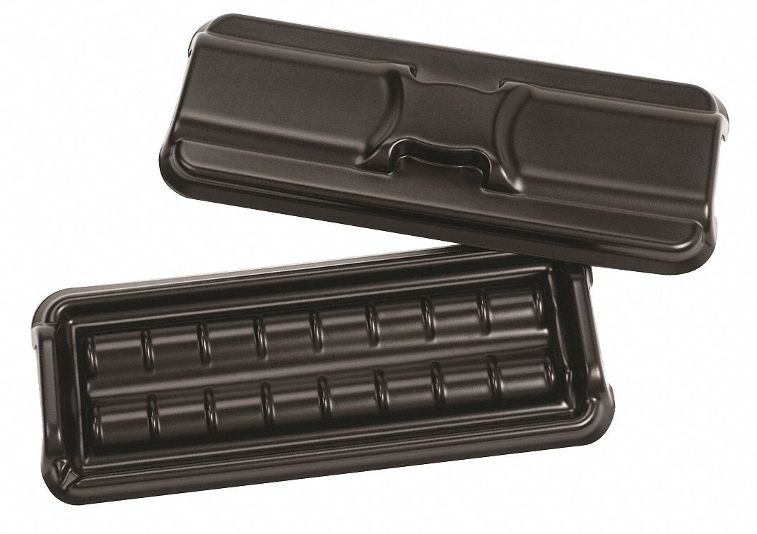 HEATHROW SCIENTIFIC Slide Staining Tray, Disposable, Black 6PTJ1