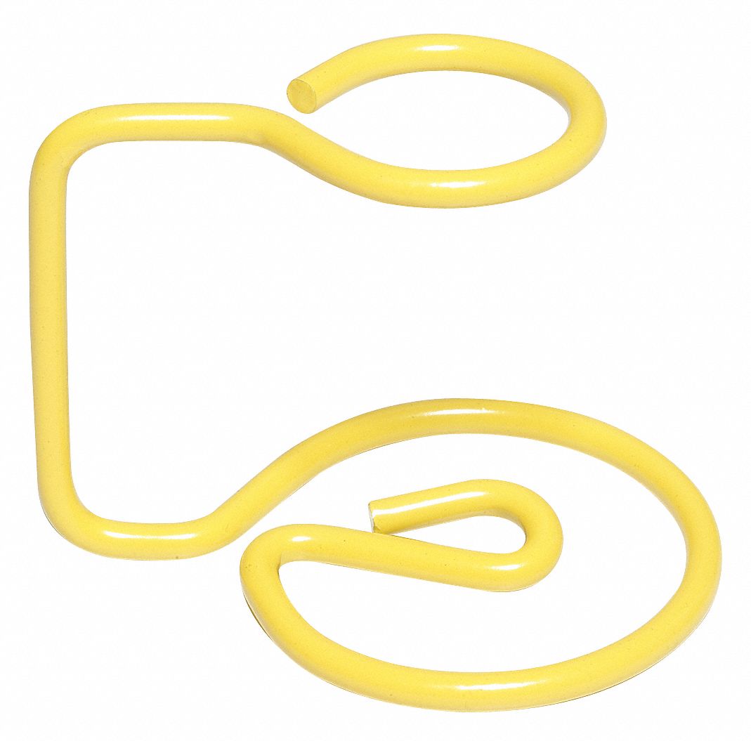 Tube Rack: 2 3/4 in Overall Wd, 2 1/4 in Overall Ht, 3 3/4 in Overall Lg, Steel, Yellow, Well