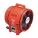 CONFINED SPACE FAN, 115/230 V AC, 12 IN DUCT DIAMETER, 1 HORSEPOWER, ORANGE, 13 A CURRENT