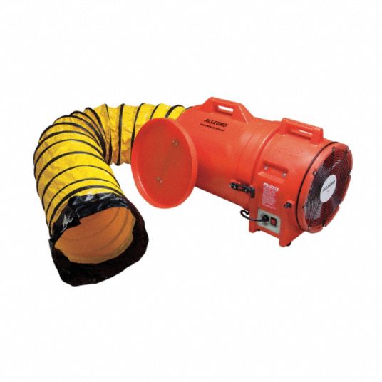 ALLEGRO Axial Confined Space Fan, 1 hp HP, 115V AC Voltage 