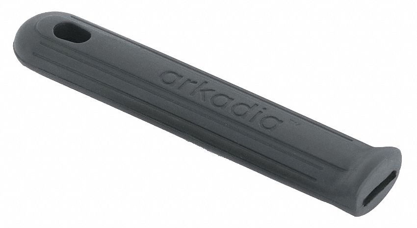 Silicone Grip: Black, Silicone, 6 1/2 in Handle Lg