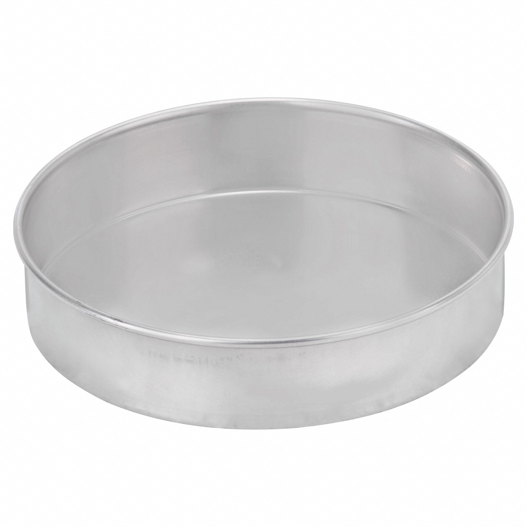 Cake Pan: Round Cake Pan Pan, Aluminum, Uncoated, 9 7/16 in Overall Dia, 2 in Overall Dp