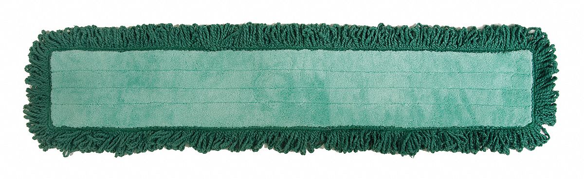 DUST MOP,GREEN,MICROFIBER