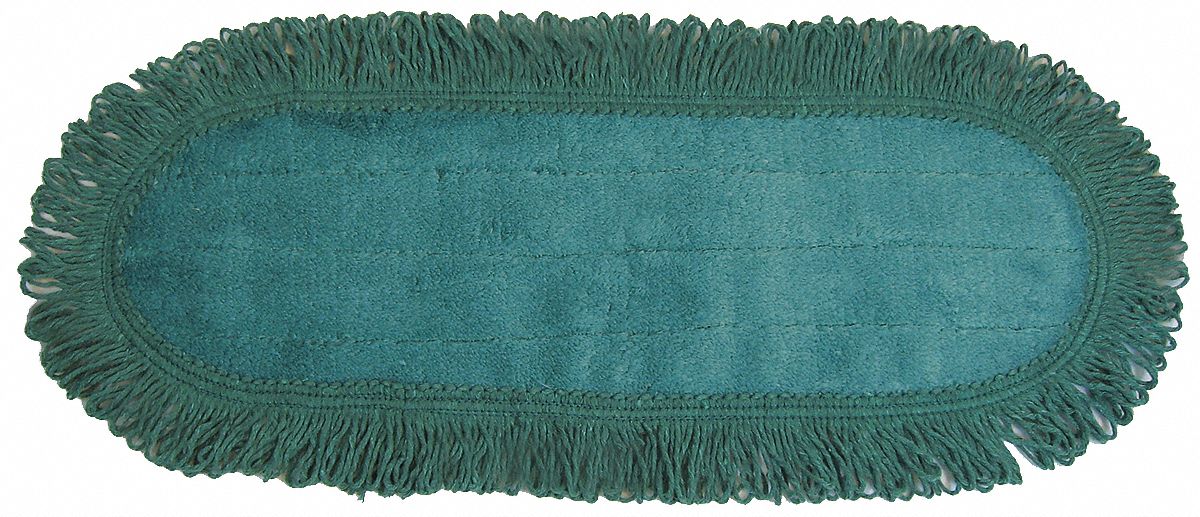 DUST MOP,GREEN,MICROFIBER