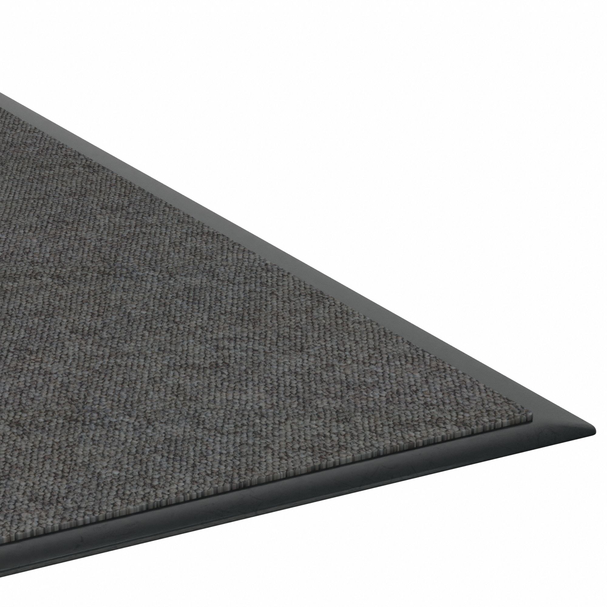 ENTRANCE RUNNER, CUT PILE, INDOOR, 3X10 FT, ¼ IN THICK, OLEFIN/VINYL, FLAT EDGE, GREY