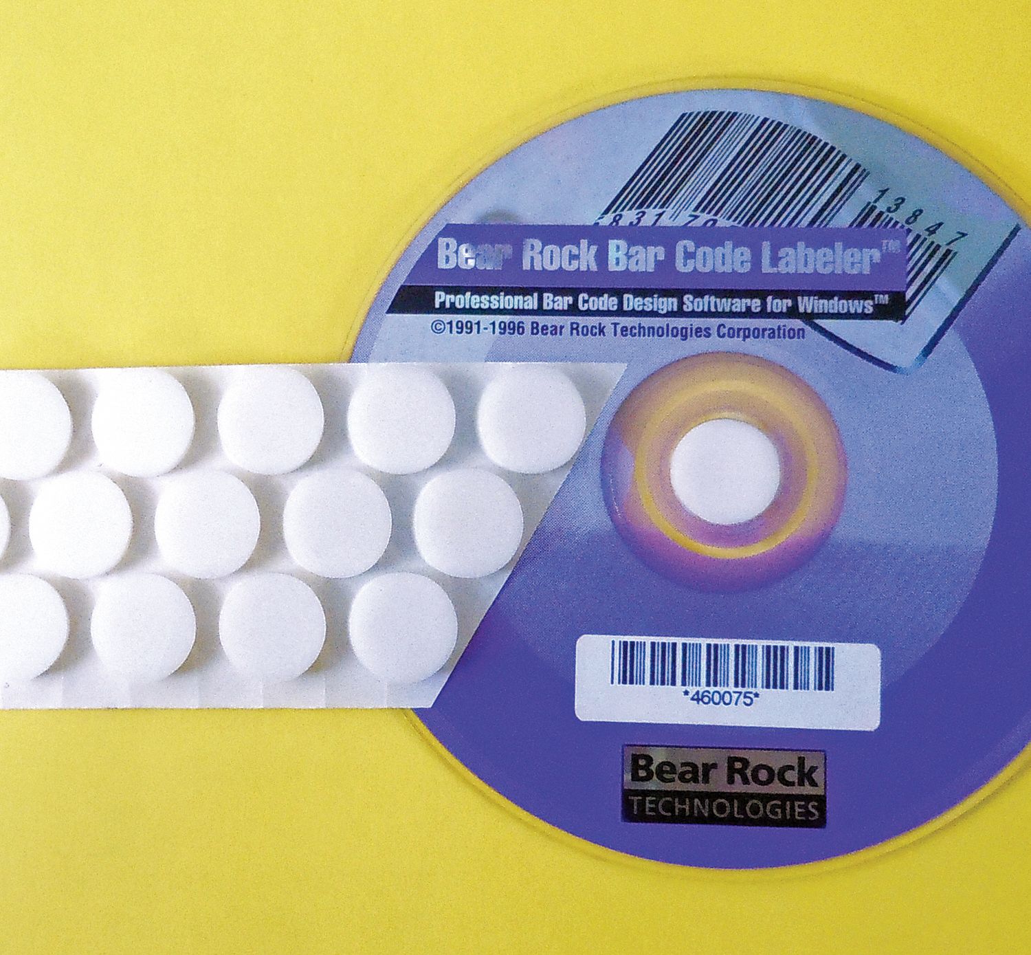 6PXU8 - CD/DVD Foam Hubs White PK1000