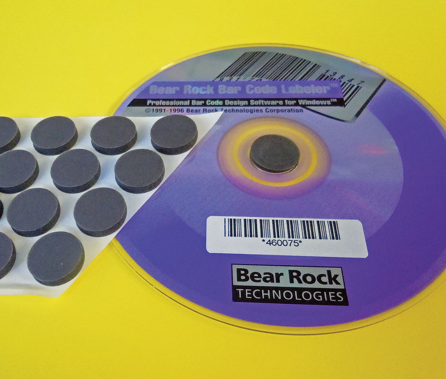 6PXU9 - CD/DVD Foam Hubs Black PK1000