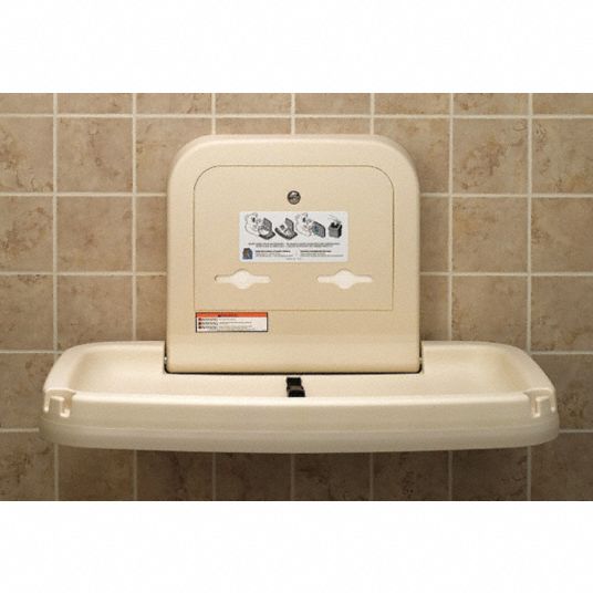 Koala Kare Products Baby Changing Station Horizontal Flush Mount Polypropylene 6pxw4 Kb0 00 Grainger