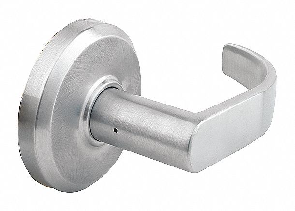 Door Lockset: Dummy Lever Locksets, Chrome, ADA Compliant, SFIC