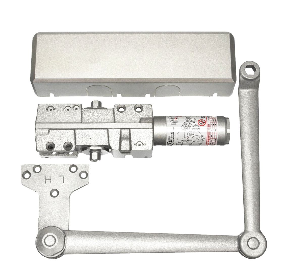 Door Closer: Parallel/Std/Top Frame Mounting Type, Grade 1 - Heavy Duty, Aluminum